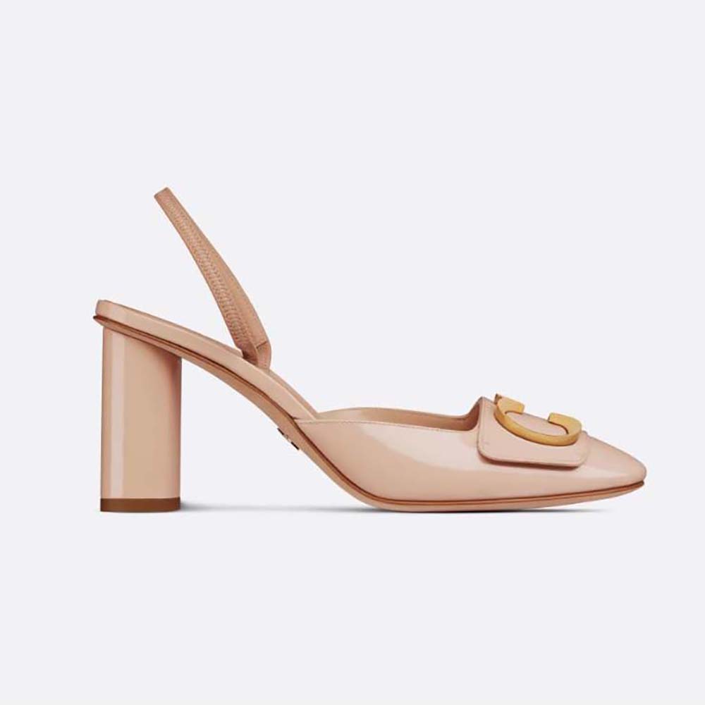 Dior Women C Est Dior Slingback Pump Nude Patent Calfskin