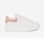 Alexander McQueen Women Oversized White Smooth Calf Leather Lace-Up Sneaker