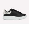 Alexander Mcqueen Men Oversized Sneaker Black Calf Leather Lace-Up Sneaker