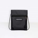 Balenciaga Men Explorer Pouch Strap-Black
