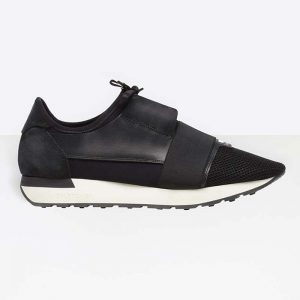 Balenciaga Men Race Runners Shoes Black