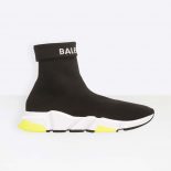 Balenciaga Unisex Shoes Speed Trainers with Tricolor Sole-Yellow
