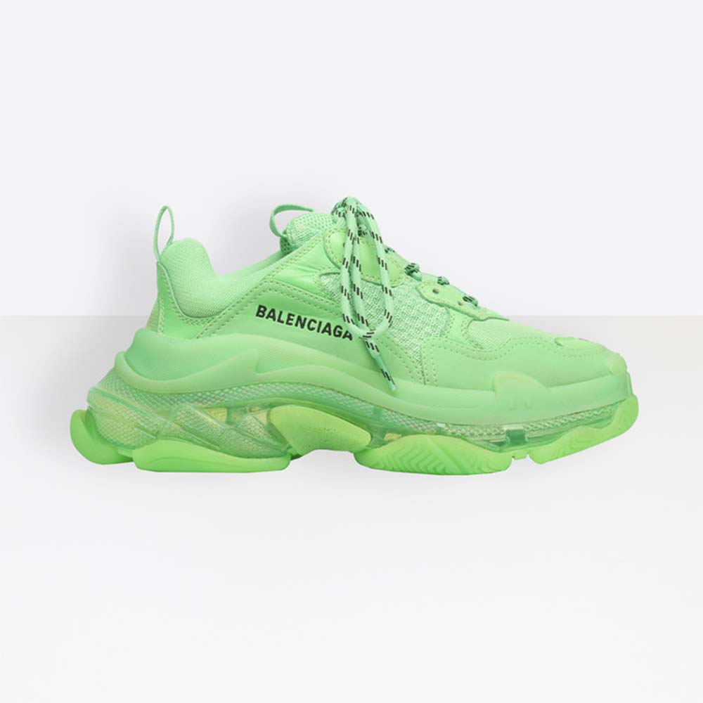 Balenciaga Unisex Triple S Clear Sole Trainers Oversized Multimaterial ...