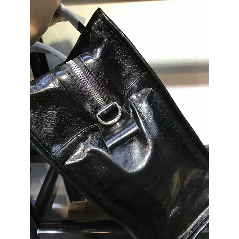 Balenciaga Women Bazar Large Lambskin Shopping Bag-Black 6 Balenciaga Women Bazar Large Lambskin Shopping Bag-Black - Image 6