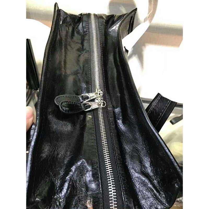 Balenciaga Women Bazar Large Lambskin Shopping Bag-Black 5 Balenciaga Women Bazar Large Lambskin Shopping Bag-Black - Image 5