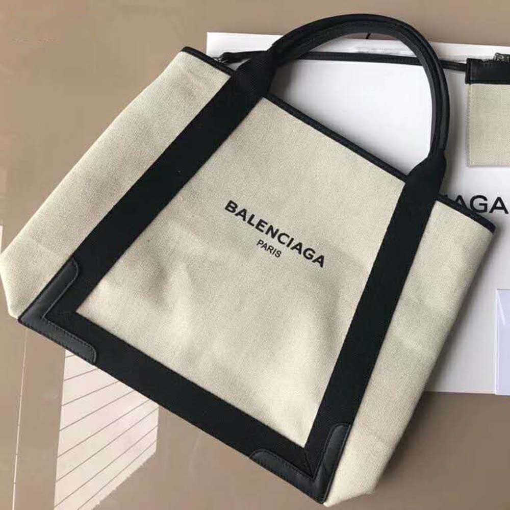 balenciaga navy cabas m