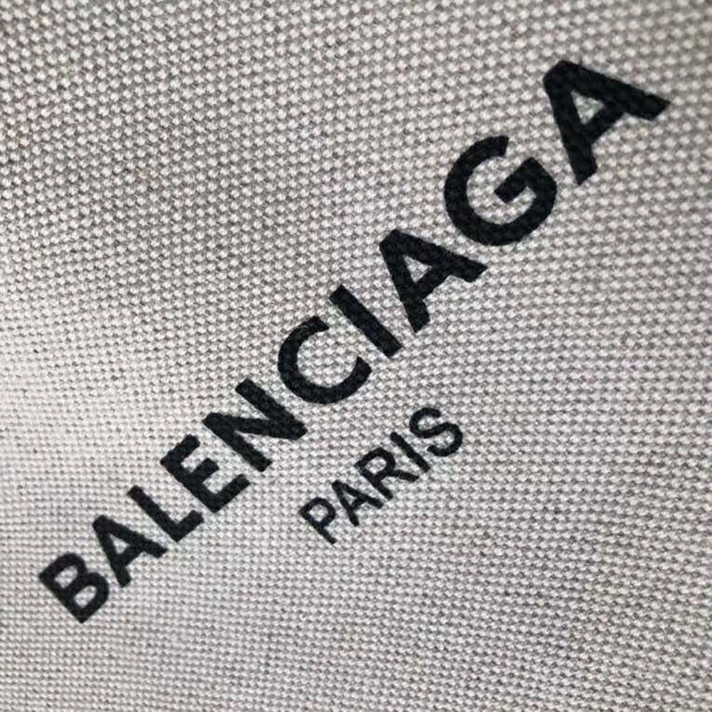 Balenciaga Women Navy Cabas M Large Size Cotton Canvas Calfskin 6 Balenciaga Women Navy Cabas M Large Size Cotton Canvas Calfskin - Image 6