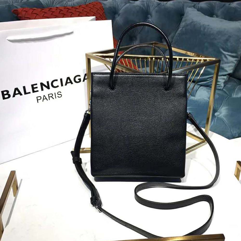 Balenciaga Women Shooping Tote XXS Small Natural Grain Calfskin-Black 5 Balenciaga Women Shooping Tote XXS Small Natural Grain Calfskin-Black - Image 5