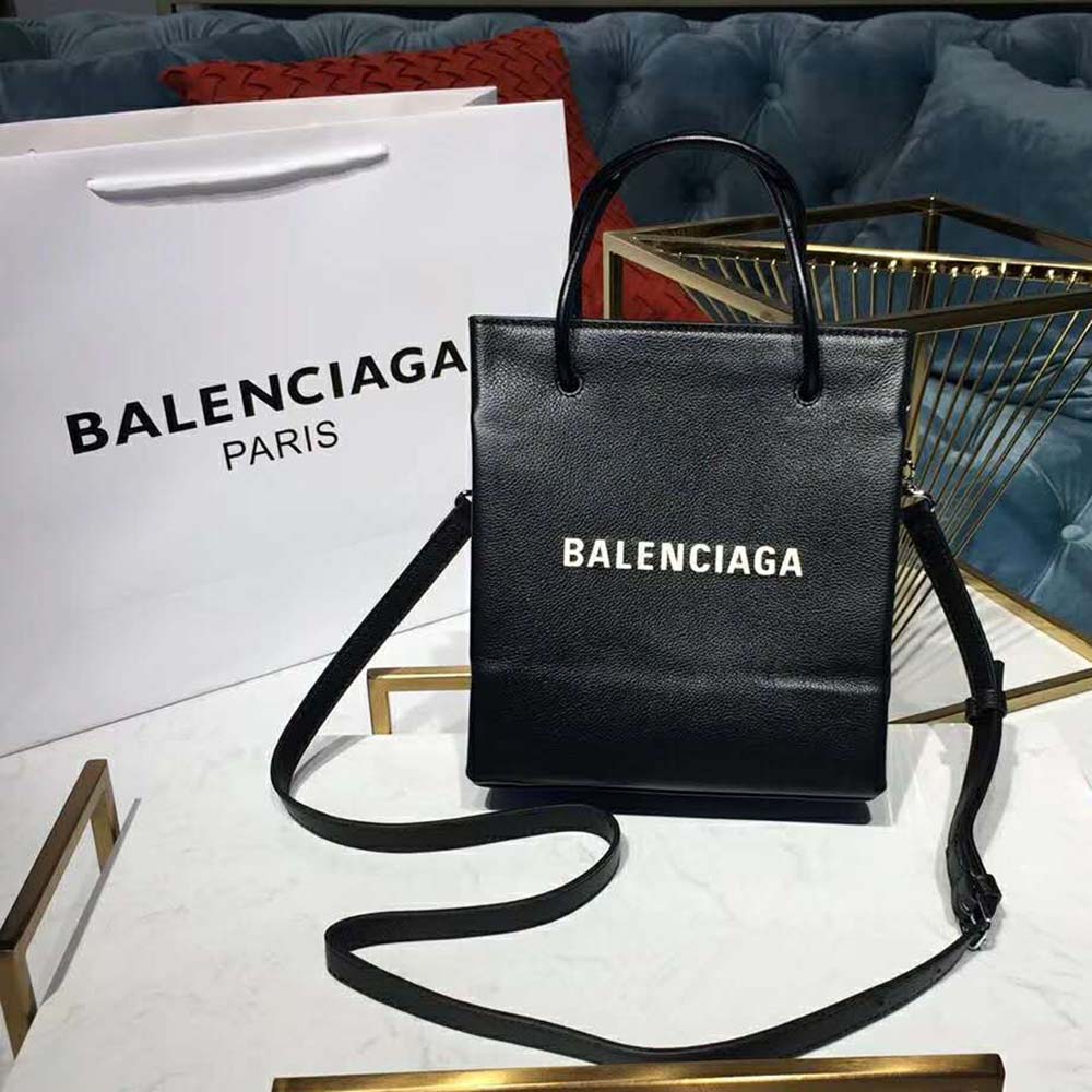 Balenciaga Women Shooping Tote XXS Small Natural Grain Calfskin-Black 3 Balenciaga Women Shooping Tote XXS Small Natural Grain Calfskin-Black - Image 3