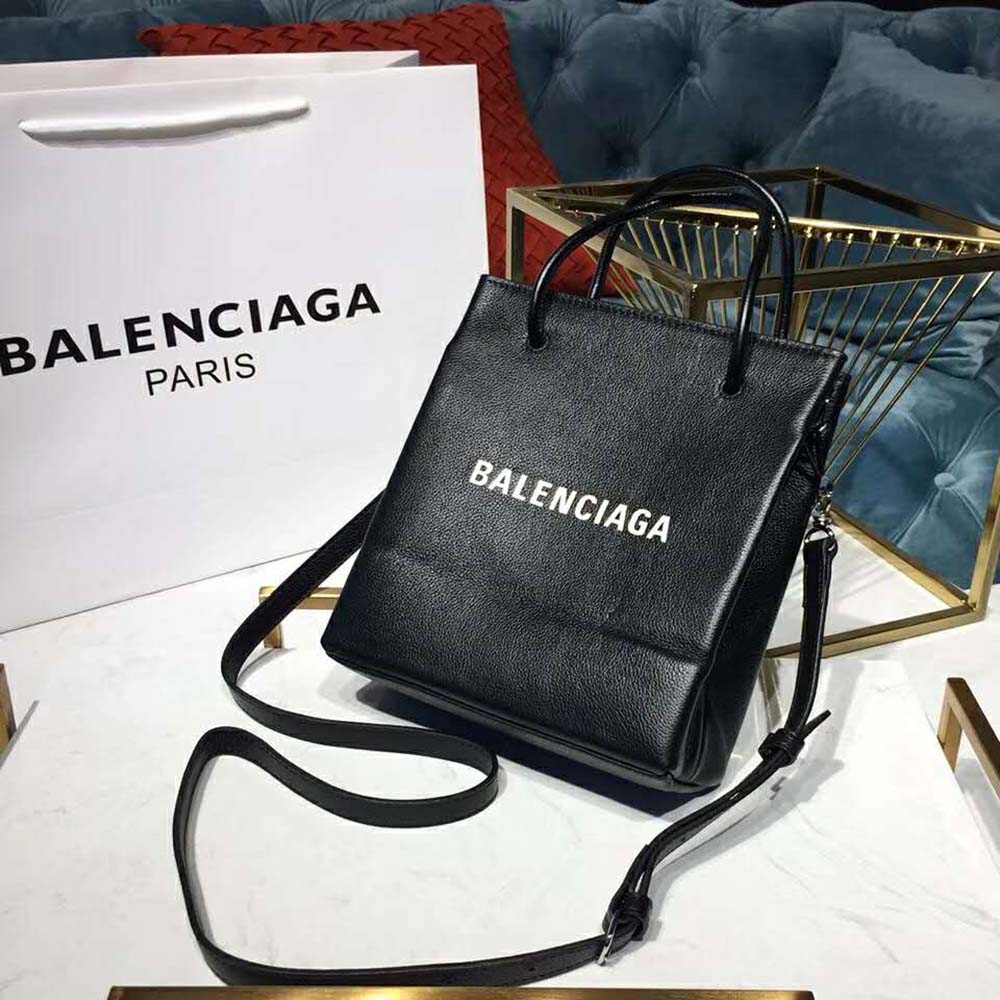 Balenciaga Women Shooping Tote XXS Small Natural Grain Calfskin-Black 4 Balenciaga Women Shooping Tote XXS Small Natural Grain Calfskin-Black - Image 4