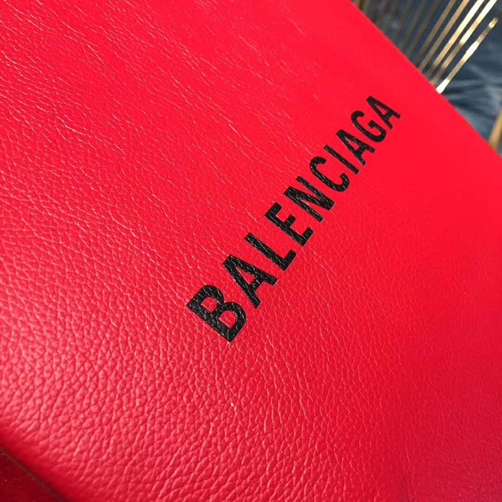 Balenciaga Women Shooping Tote XXS Small Natural Grain Calfskin-Red 6 Balenciaga Women Shooping Tote XXS Small Natural Grain Calfskin-Red - Image 6