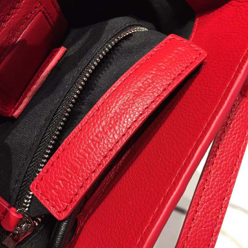 Balenciaga Women Shooping Tote XXS Small Natural Grain Calfskin-Red 8 Balenciaga Women Shooping Tote XXS Small Natural Grain Calfskin-Red - Image 8