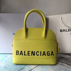 Balenciaga Ville Top Handle Xxs in Yellow