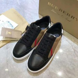 Check detail 2024 leather sneakers