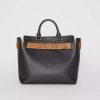Burberry Women The Medium Leather Belt Bag-Black 8 Burberry Women The Medium Leather Belt Bag-Black