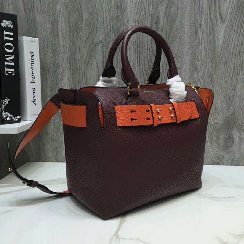 Burberry Women The Medium Leather Belt Bag-Maroon 2 Burberry Women The Medium Leather Belt Bag-Maroon - Image 2