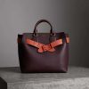 Burberry Women The Medium Leather Belt Bag-Maroon 9 Burberry Women The Medium Leather Belt Bag-Maroon