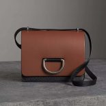 Burberry Women The Small Leather D-Ring Bag-Brown