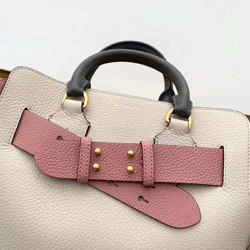 Burberry The Medium Ladies Belt Bag Grainy Leather Belt- Chalk Pink 4079924  5045555871885 - Handbags - Jomashop