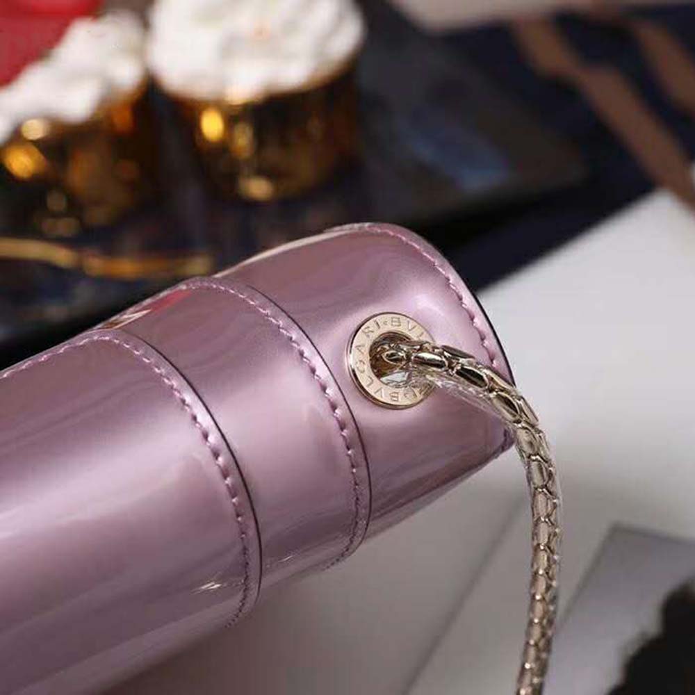 Bvlgari Women Serpenti Forever Mini Bag in Calf Leather-Pink