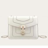 Bvlgari Women Serpenti Forever Pop Wishes in White Agate Calf Leather
