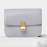 Celine Medium Classic Bag in Box Calfskin Leather-Grey