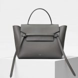 Celine Small Belt Bag in Smooth Calfskin Leather-Grey
