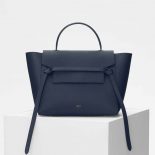 Celine Small Belt Bag in Smooth Calfskin Leather-Navy Blue