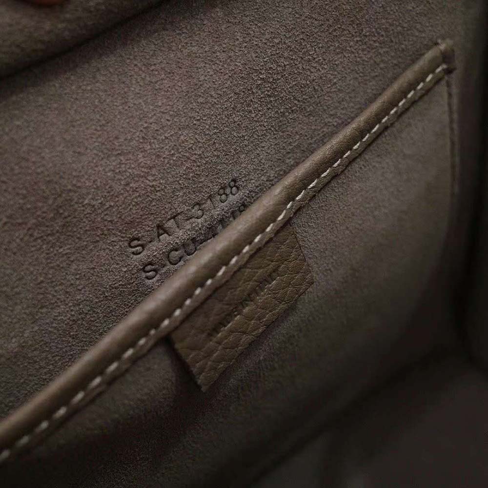 Celine Women Mini Luggage Handbag in Baby Drummed Calfskin-Brown 7 Celine Women Mini Luggage Handbag in Baby Drummed Calfskin-Brown - Image 7