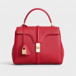 Celine Women Small 16 Bag in Grained Calfskin-Red