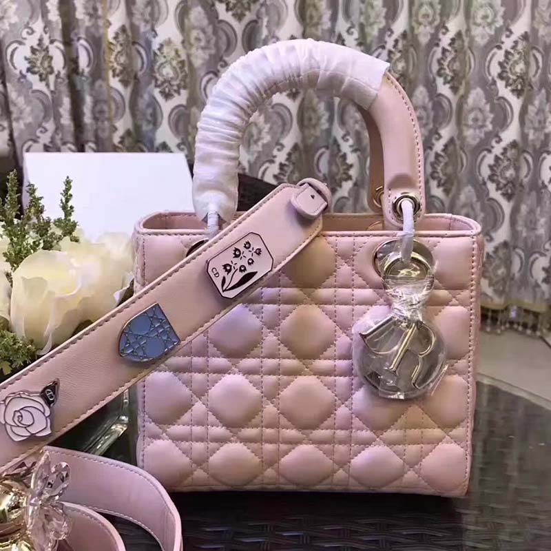 Dior My Lady Dior Bag in Cannage Lambskin-Pink 2 Dior My Lady Dior Bag in Cannage Lambskin-Pink - Image 2