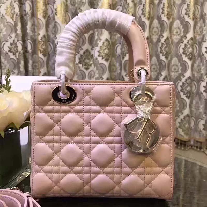 Dior My Lady Dior Bag in Cannage Lambskin-Pink 3 Dior My Lady Dior Bag in Cannage Lambskin-Pink - Image 3