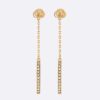 Dior Women D-Round Earrings-Gold