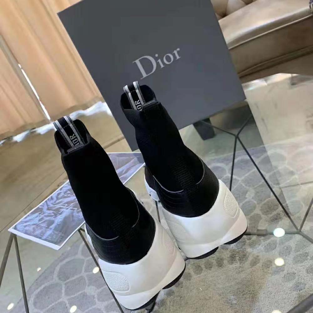 Dior F.two Point Zero Technical Knit Sneaker in Black