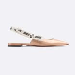 Dior Women J'adior Patent Calfskin Ballet Pump in 1cm Heel-Sandy