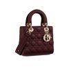 Dior Women MY ABCDIOR Lambskin Bag-Maroon