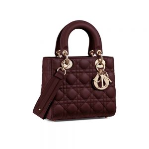 Dior Women MY ABCDIOR Lambskin Bag-Maroon