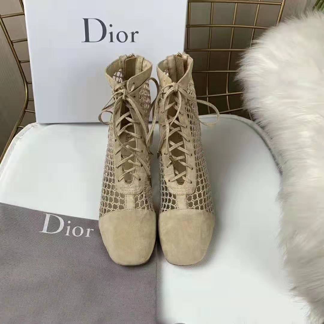 Dior Naughtily-D 3cm Mesh Ankle Boot 41 at 1stDibs