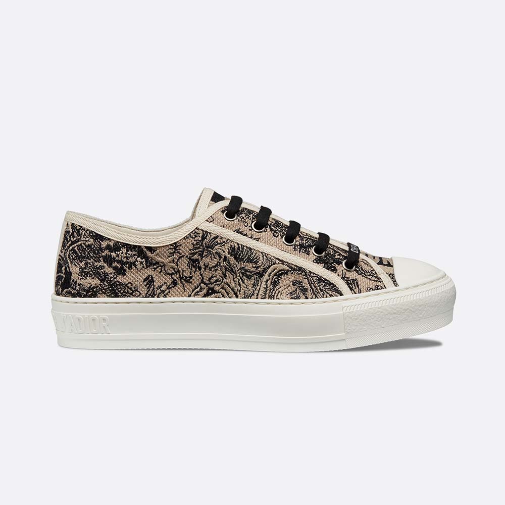 Dior Women Walk'n'Dior Sneaker Embroidered With Toile De Jouy