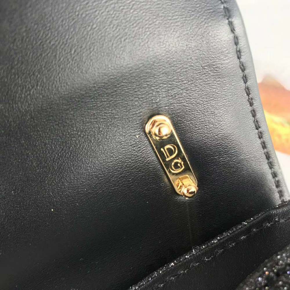 Dolce Gabbana D&G Women DG Girls Cross-Body Bag Soft Lurex-Black 7 Dolce Gabbana D&G Women DG Girls Cross-Body Bag Soft Lurex-Black - Image 7