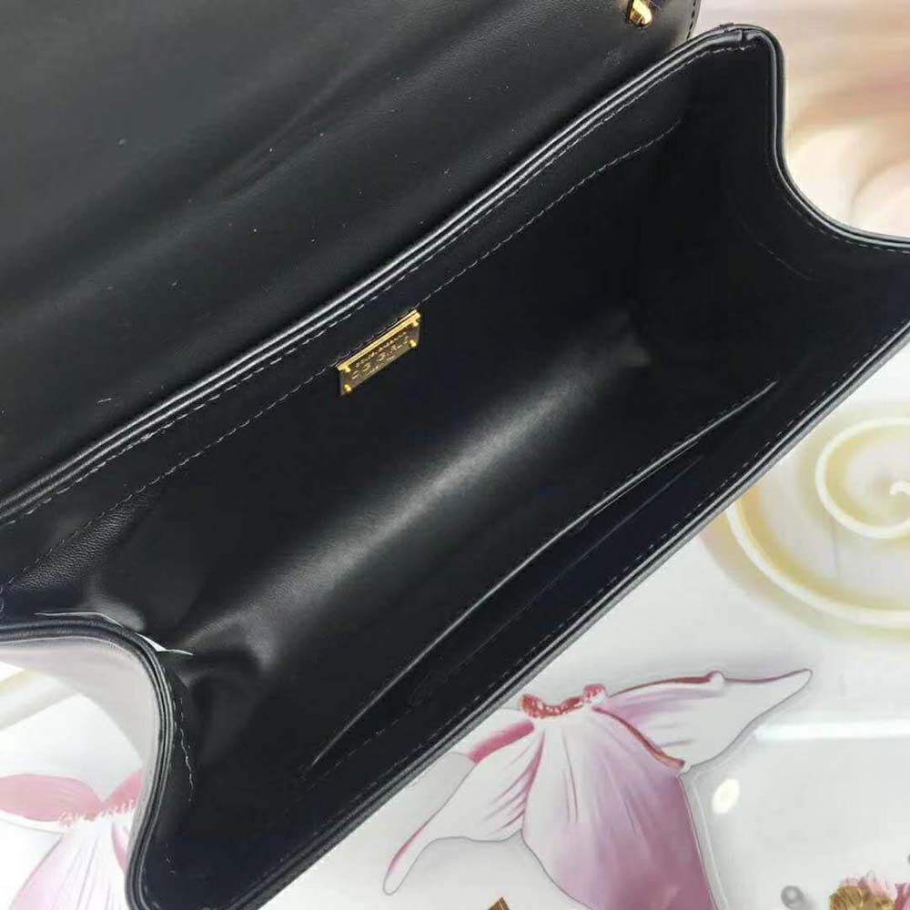 Dolce Gabbana D&G Women DG Girls Shoulder Bag Nappa Leather-Black 7 Dolce Gabbana D&G Women DG Girls Shoulder Bag Nappa Leather-Black - Image 7