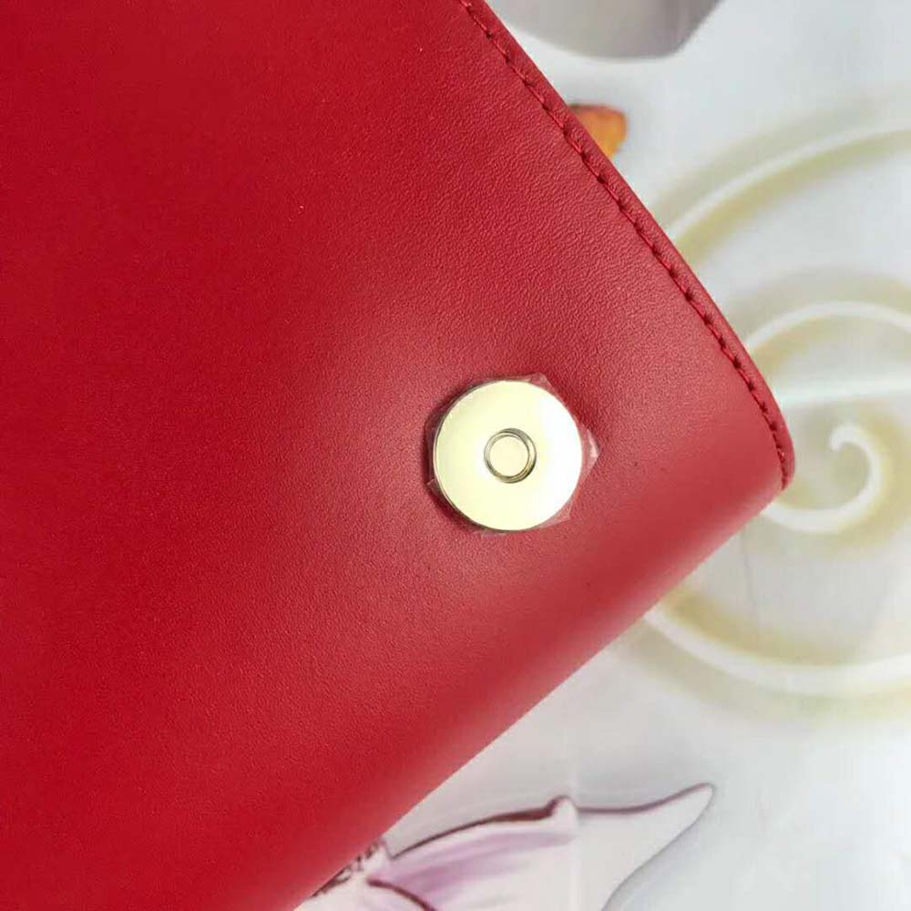 Dolce Gabbana D&G Women DG Girls Shoulder Bag Nappa Leather-Red 8 Dolce Gabbana D&G Women DG Girls Shoulder Bag Nappa Leather-Red - Image 8
