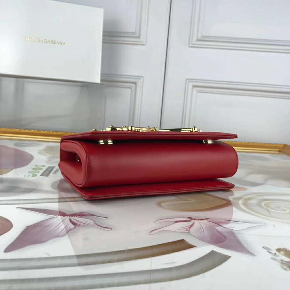 Dolce Gabbana D&G Women DG Girls Shoulder Bag Nappa Leather-Red 6 Dolce Gabbana D&G Women DG Girls Shoulder Bag Nappa Leather-Red - Image 6