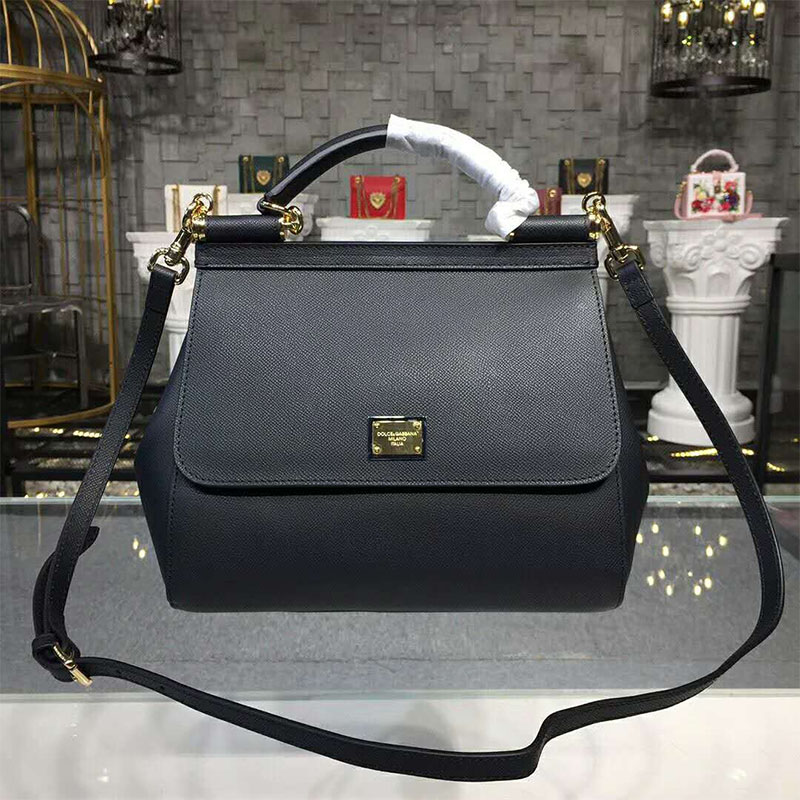 Dolce & Gabbana Brand New Small dauphine leather Sicily bag
