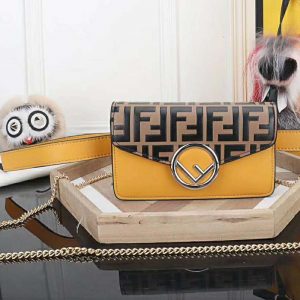 Fendi belt outlet bag yellow