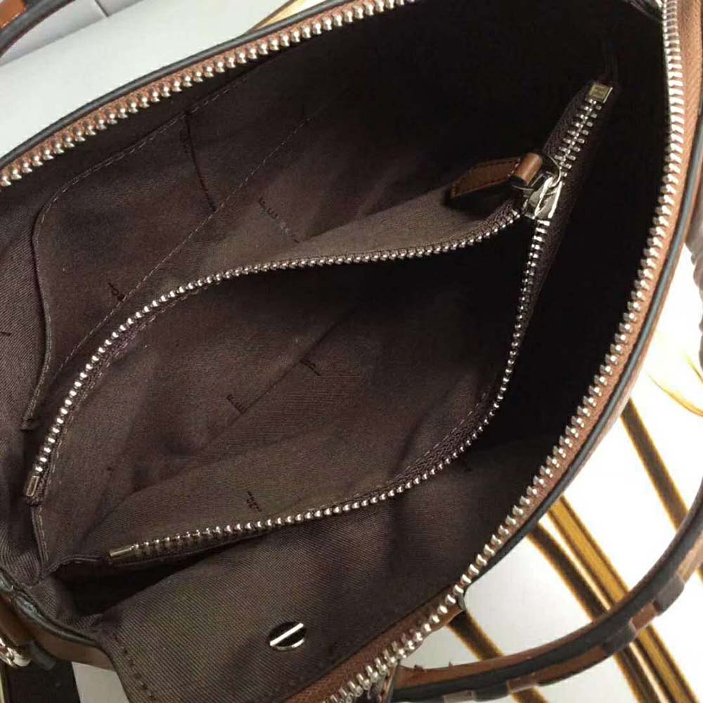 Fendi Women By the Way Regular Leather Boston Bag-Brown 10 Fendi Women By the Way Regular Leather Boston Bag-Brown - Image 10