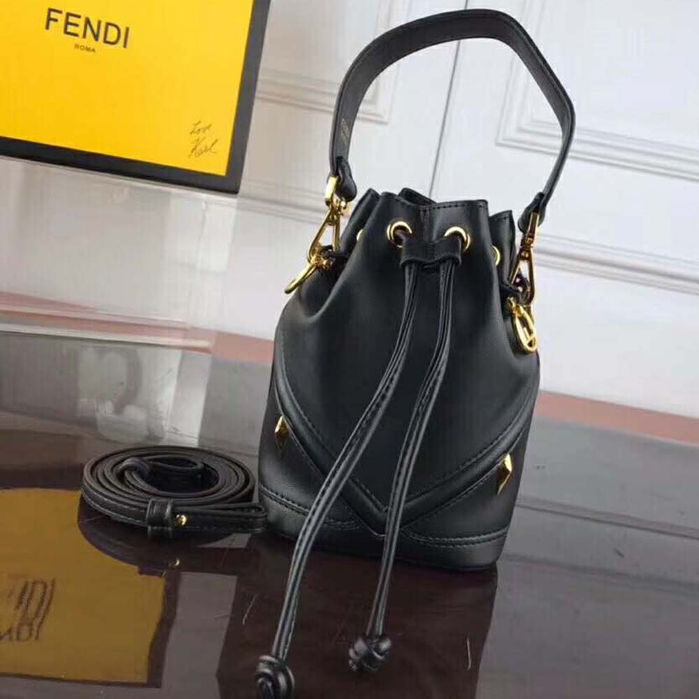 Fendi Black Mon Tresor Mini Leather Bag