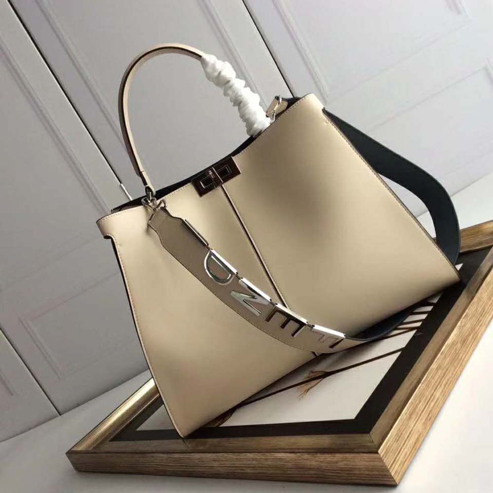 Fendi Women Peekaboo X-Lite Regular-White 4 Fendi Women Peekaboo X-Lite Regular-White - Image 4