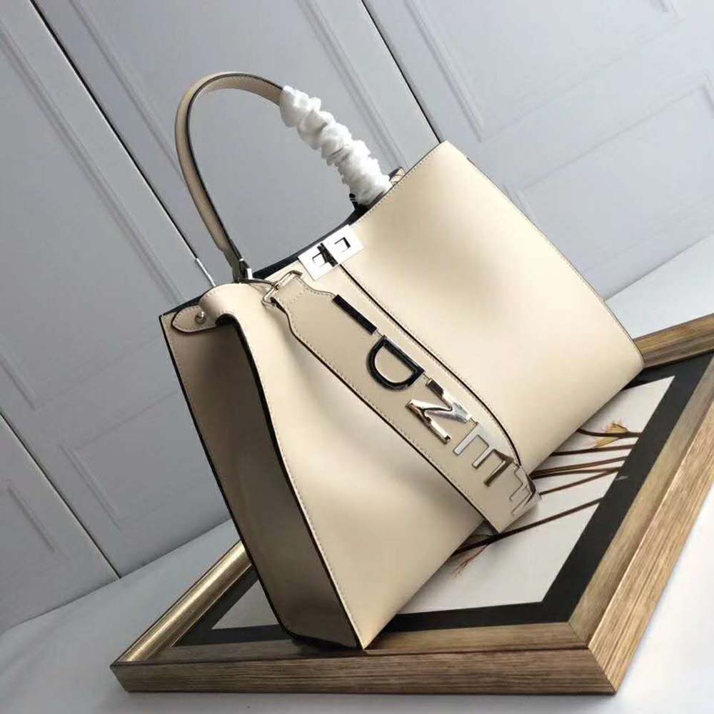 Fendi Women Peekaboo X-Lite Regular-White 3 Fendi Women Peekaboo X-Lite Regular-White - Image 3