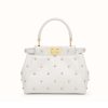 Fendi Women Peekaboo XS Leather Mini-Bag-Beige
